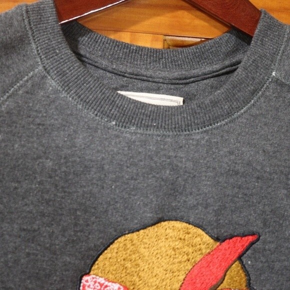 Elevenparis “Life Is A Joke” Graphic Sweatshirt Pullover Gray Streetwear Small - Picture 4 of 13